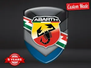 Fiat Abarth Custom Vinyl Stickers Cars Max Lasting Pro Style